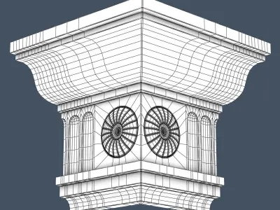 Decorative Crown Molding 3D model 20