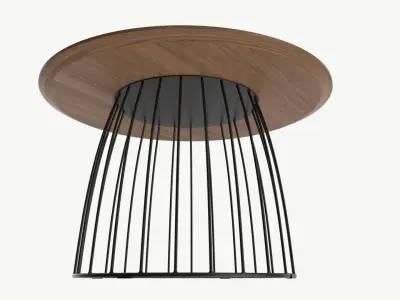 Coffee table Helena round 02 3D model