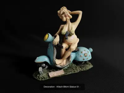 Kitsch Statues Pack 3D Model Collection
