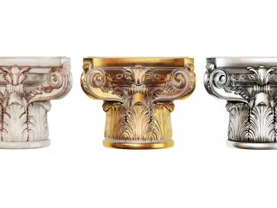 Classic capital 04 3D model