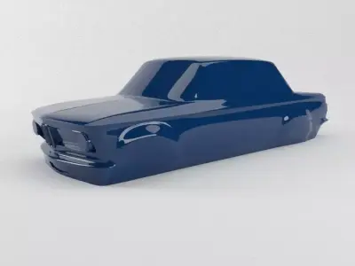 The silhouette of the car 1973 BMW 2002 E20 Turbo 3D print model