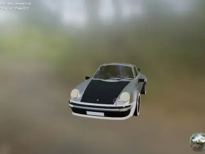 vintage collector cars 3D model