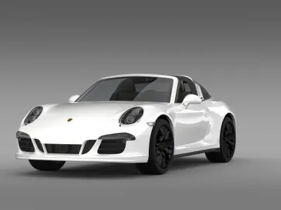 Porsche 911 Targa 4 GTS  991  2015 3D model
