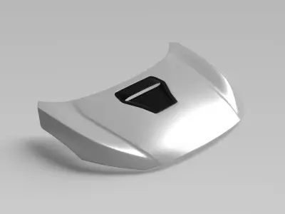 CIVIC TYPE R FK8 Hood Exterior Surface Model - 3D Laser-Scanned 3D model