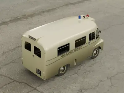 Austin LD Ambulance Low-poly 3D model