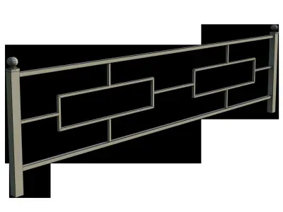 collection metal fencing 3D model