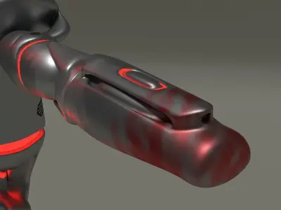 Robot humanoid Free low-poly 3D model