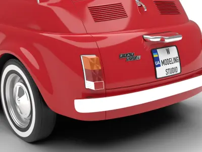 Fiat 500L 1969 3d model 3D model