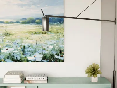  Blender creates living room home decoration renderings 3D model