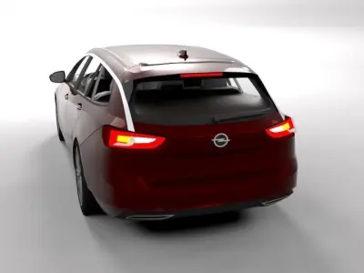 OPEL INSIGNIA SW 2017 LOWPOLY Low-poly 3D model