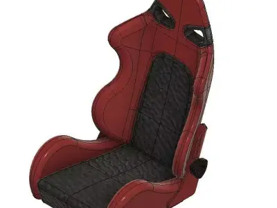 1to24 RC Race Seat  1 to 24 -  3D print model 3D print model