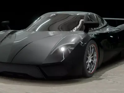 Pagani Huayra Low-poly 3D model