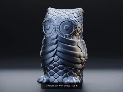 Collection of figurines of owls