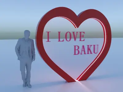 Heart Decor Free 3D model