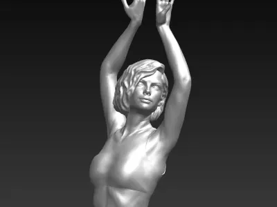Ballerina 5 statue 3D print model