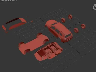 Mercedes Benz GLS600 Maybach 2024 3D print model