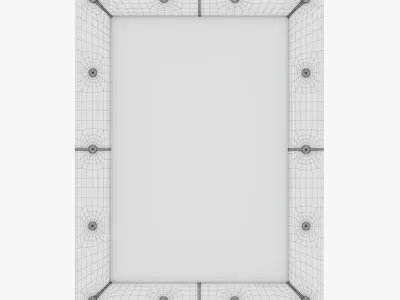 Leather Mirror Small 3D model