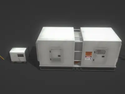 Factory Props 1 Low-poly 3D model
