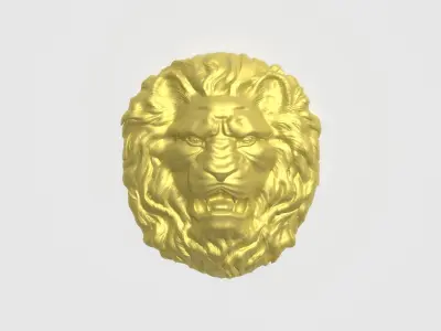 Lion Engraving Collection 3D print model