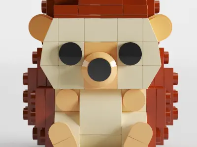Lego Hedgehog toy by Legotruman 3D model