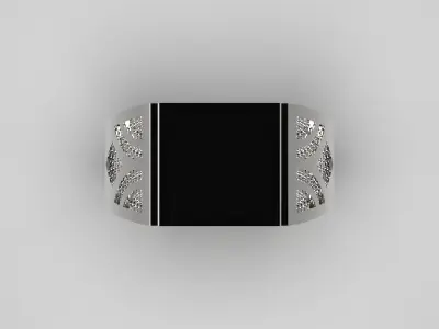 stone man ring mr0056 3D print model