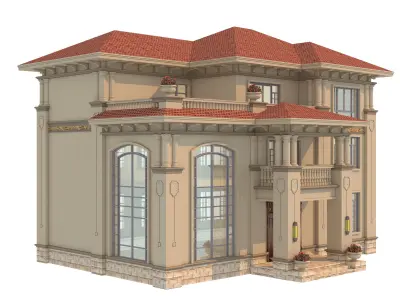 architecture luxury villa  3D model