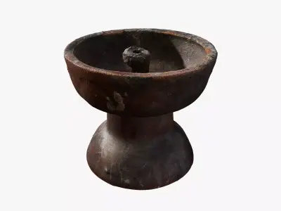 Anydrafts Candlestick 02 Low-poly 3D model