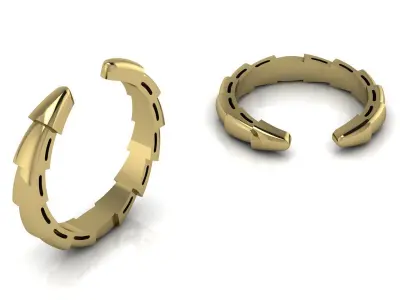 Jewelry Ring Gold 3D print model 6