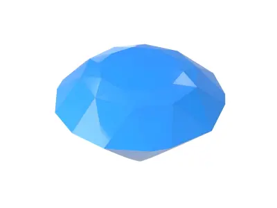 Diamond Icon v1 001 Low-poly 3D model