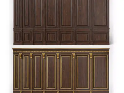 Wooden panel 02 07 3D model