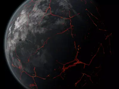 Volcanic Planet 01 Free 3D model