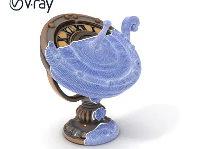 Antique Sundial Clock Model Pack Low-poly 3D model