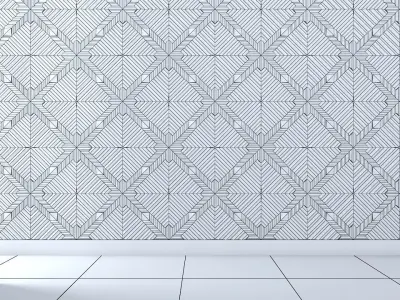 3d wall panel Low-poly 3D model 9