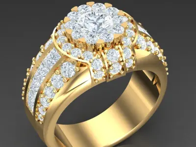 Luxury Men Rings Designs 6MR034 3D print model