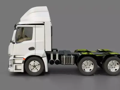 Mercedes Benz Antos Semi Truck 3D model