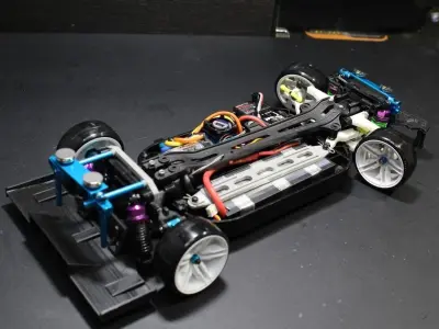 Tamiya TT01 RWD drift car conversion kit 3D print model