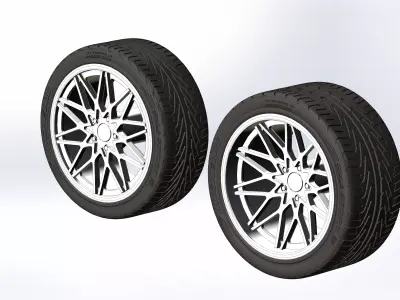 Custom wheels Foose Phoenix for your scale model 3D print model