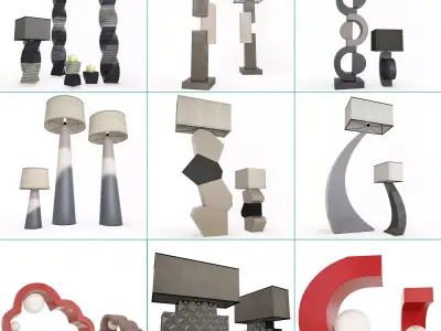 Modern Lighting Collection Faiences 3D model