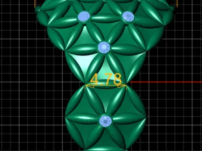 UNIQUE WOMEN DIAMOND RING 3D PRINTABLE MODEL  3D print model