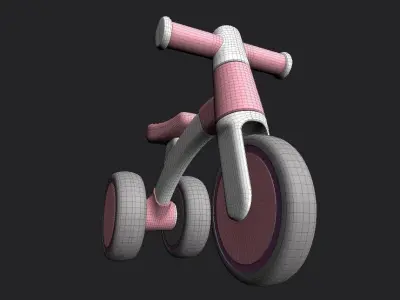 Balance Bike 01 Low-poly 3D model