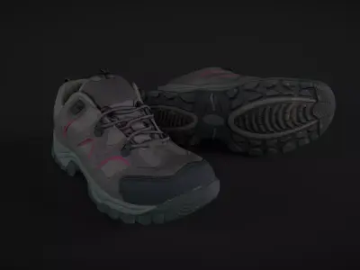 Pair of Shoes Low-poly 3D model