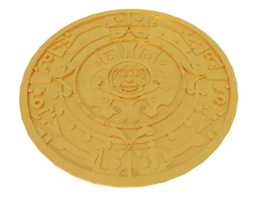 Mayan Medallion 3D print model