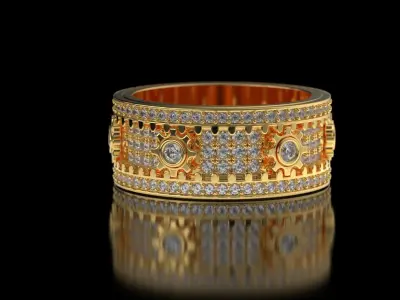 MACHANICS RING  3D print model