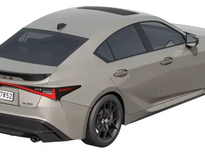 Lexus IS 350 F-sport 2026 3D model