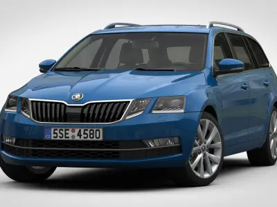 Skoda Octavia Combi 2017 3D model