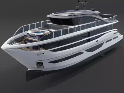 P X95 Luxury Motor Yacht - X Class 3D model