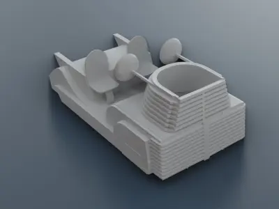 ALTAIR-4 TRANSPORTER JEEP 3D print model