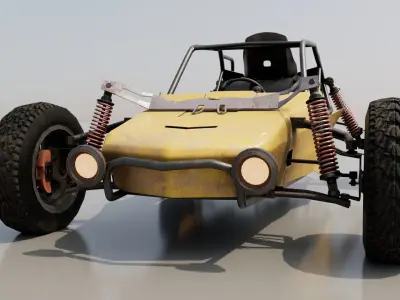 PUBG buggy with texture  3D model