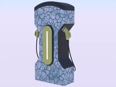 EV charger XXIV PBR 3D model