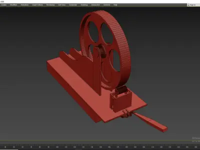 Free Energy Generator Low-poly 3D model